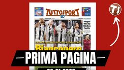 Prima pagina Tuttosport: “Pellegrini! De Winter non basta: Milan stop, gioia Roma”