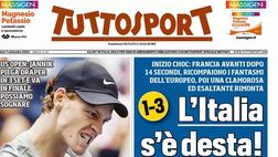 PRIMA PAGINA TUTTOSPORT OGGI: “L’Italia s’è desta!”