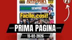 Prima pagina Tuttosport: “Facile, così! Espulsione inventata per Kalulu. Vergogna Bastoni”