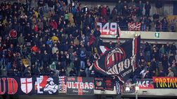 Milanisti, in 546 in curva Nord