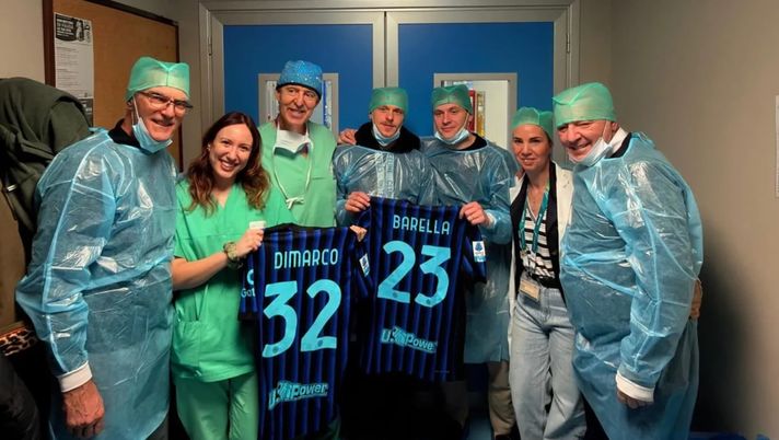 Inter, una delegazione ha fatto visita alle vittime di Crans-Montana ricoverate - immagine 1