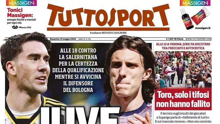PRIMA PAGINA TUTTOSPORT OGGI: “Gran Bologna: è terzo!” - immagine 1