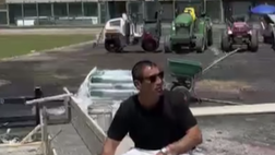 Catania, lavori allo stadio: l’operaio è… il presidente Ross Pelligra (video)
