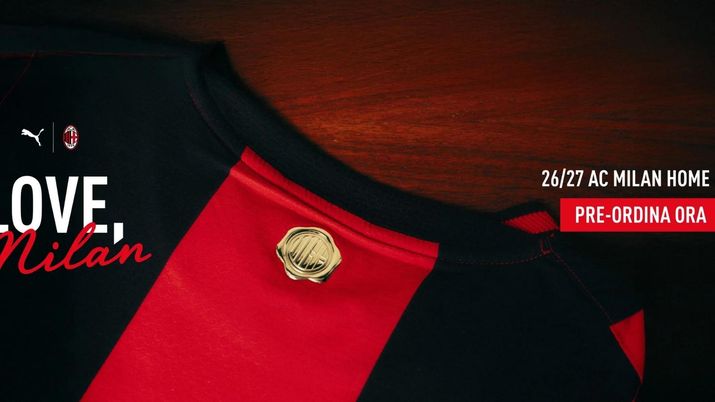 La nuova prima maglia (Home Kit) del Milan per la stagione 2026-2027 è già disponibile in pre-order