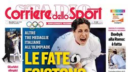 PRIMA PAGINA CORRIERE DELLO SPORT OGGI: “Lukaku e 70 mln per Osi”