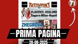 Prima pagina Tuttosport: “Vlahovic e Hojlund, bagarre tra Milan e Napoli”