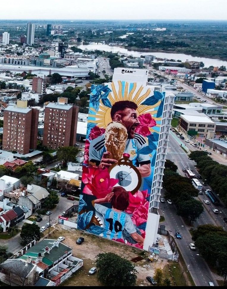Messi, ecco il murale più grande di tutti: 75 metri di altezza a Santa Fe…- immagine 3