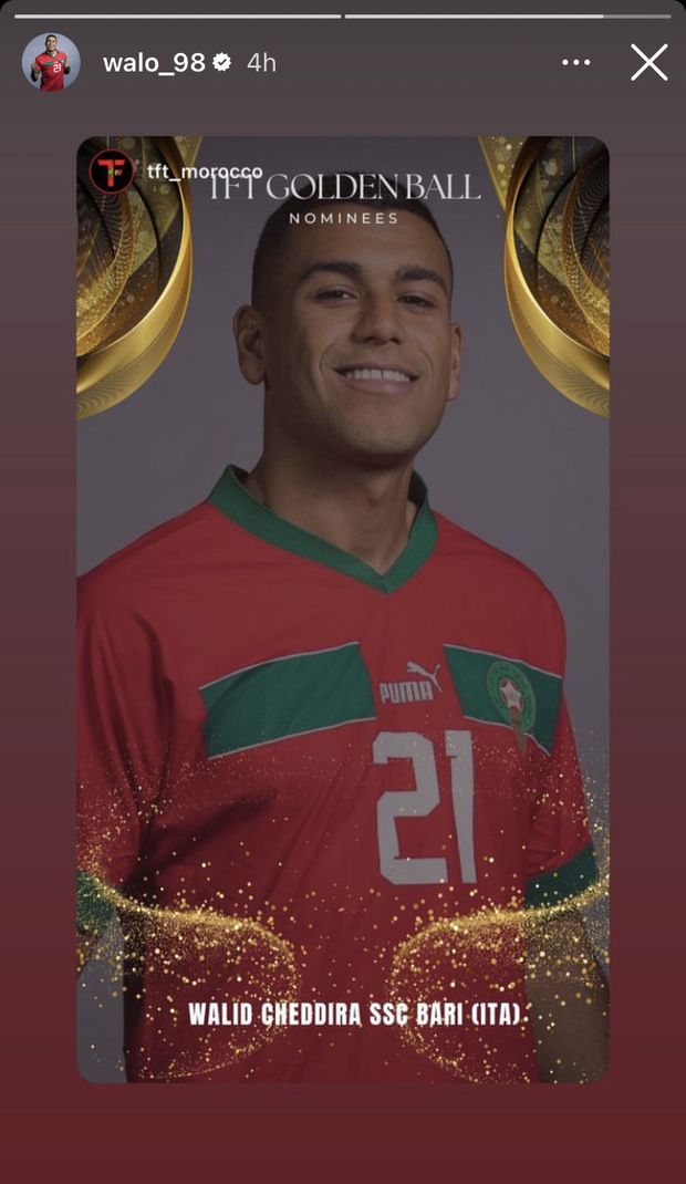 Bari, orgoglio Cheddira: è in lizza per il Pallone d’Oro marocchino- immagine 2