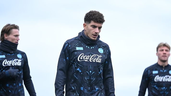 NAPLES, ITALY - JANUARY 26: Giovanni Di Lorenzo of Napoli during a training session on January 26, 2026 in Naples, Italy. (Photo by SSC NAPOLI/SSC NAPOLI via Getty Images) Il Napoli torna in quel di Castel Volturno all’antivigilia della sfida al Chelsea in Champions League