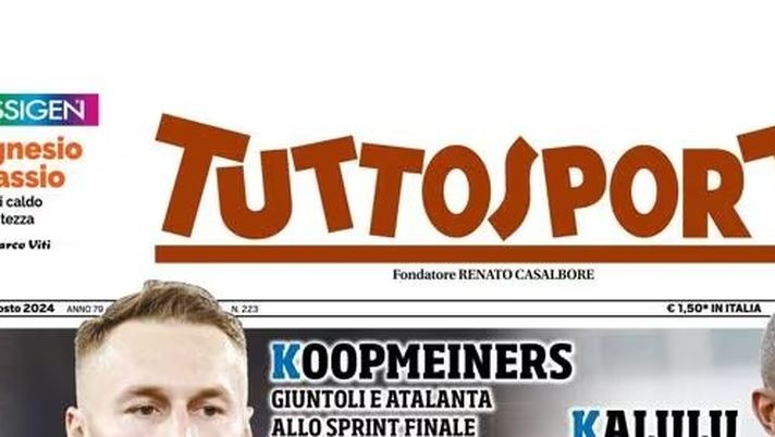 PRIMA PAGINA TUTTOSPORT OGGI: “Napoli-Lukaku, sì. Offerta al Chelsea” - immagine 1