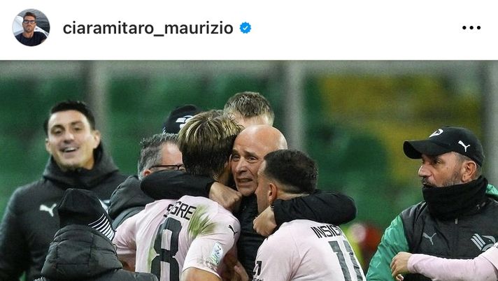 Ciaramitaro, messaggio a Corini: “Conosco la tua sofferenza, so quanto ami Palermo”  Ciaramitaro, messaggio a Corini: “Conosco la tua sofferenza, so quanto ami Palermo” - immagine 1