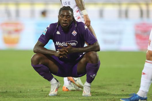 FLORENCE, ITALY - SEPTEMBER 1: Moise Kean of ACF Fiorentina shows his dejection during the Serie A match between Fiorentina and Monza at Stadio Artemio Franchi on September 1, 2024 in Florence, Italy. (Photo by Gabriele Maltinti/Getty Images) Gazzetta: “Ecco perché la Fiorentina non ha cercato un vice Kean”- immagine 2