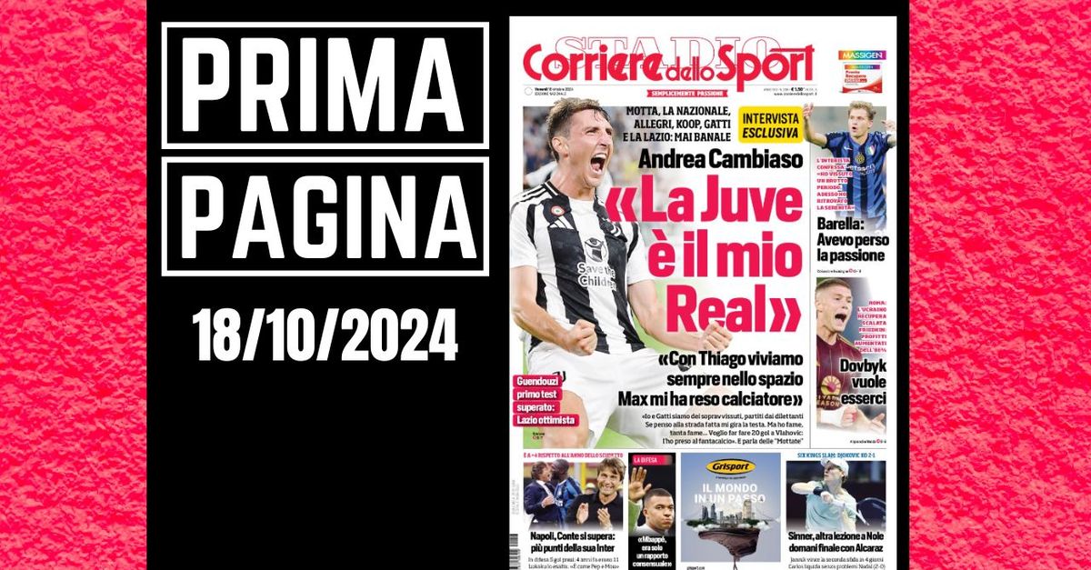 Prima pagina Corriere dello Sport: tanta Serie A in edicola