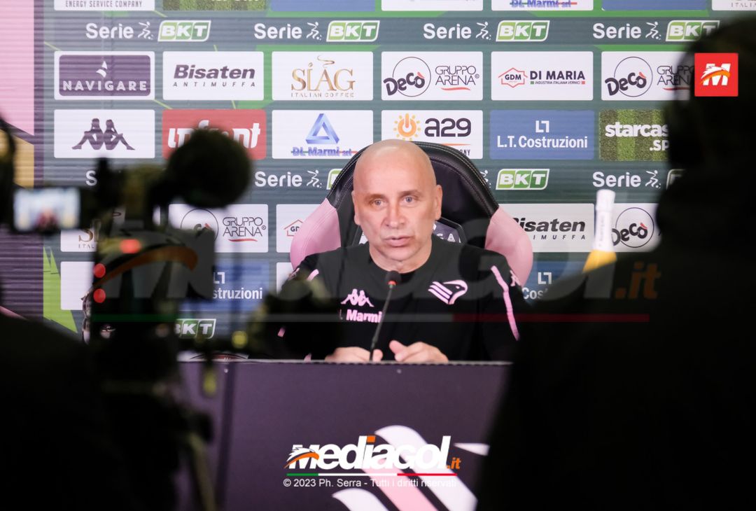FOTO PALERMO, verso il Frosinone: la conferenza stampa di Eugenio Corini (GALLERY) - immagine 4