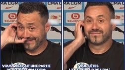VIDEO / De Zerbi infastidito: “Tifo Inter o Psg? Guarderò…”
