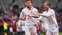 Haaland non basta: la Danimarca supera 3-1 la Norvegia nel derby scandinavo