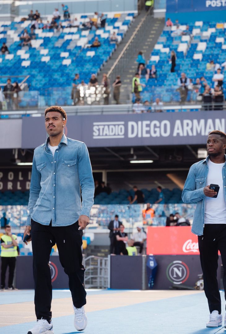 Gli azzurri si preparano per il match contro i giallorossi