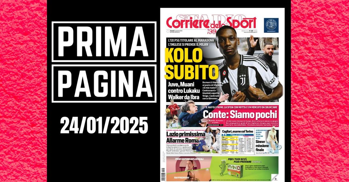 Prima pagina Corriere dello Sport: “Walker da Ibra: si prende il Milan”