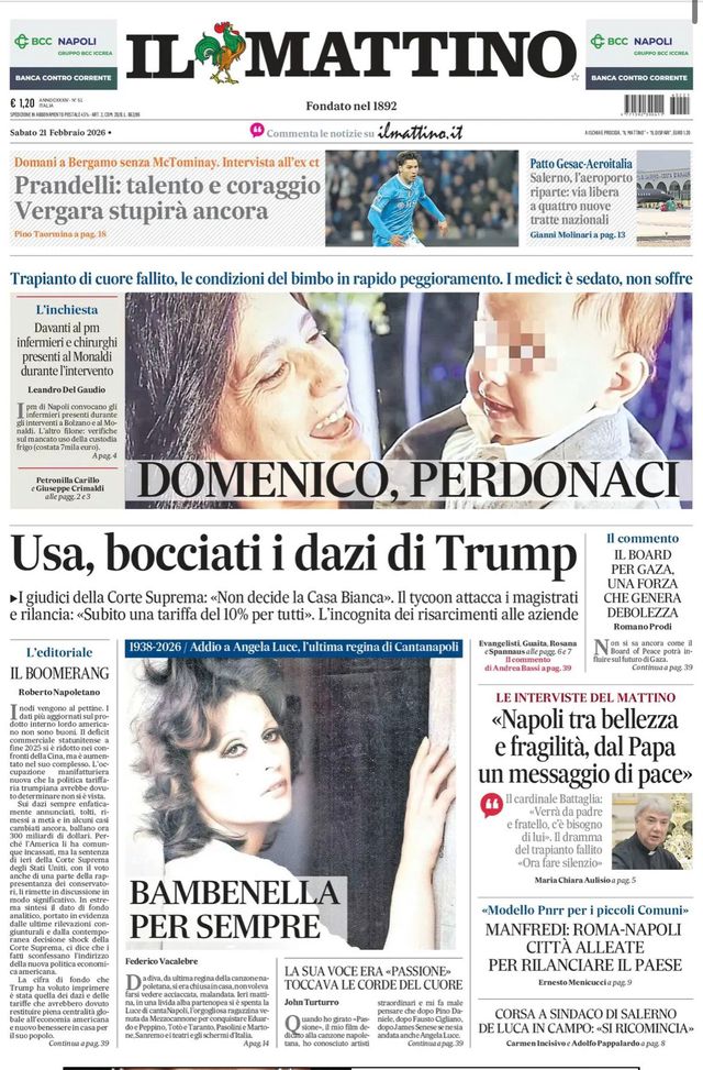 Il Napoli sui media: le prime pagine dei giornali di oggi in edicola- immagine 2