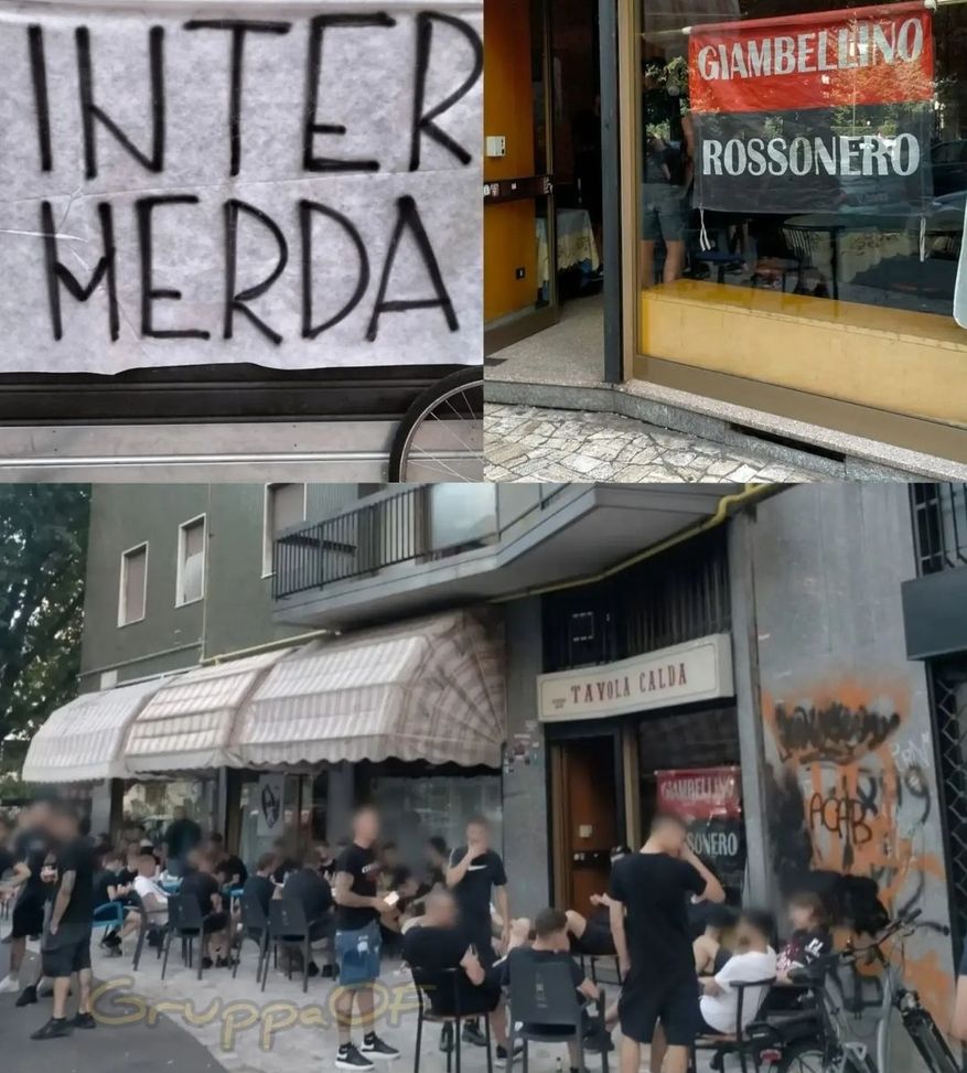 Derby di Milano, festa degli ultras rossoneri con striscioni anti-Inter- immagine 2