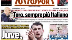 PRIMA PAGINA TUTTOSPORT OGGI: “Juve, risale Samardzic”