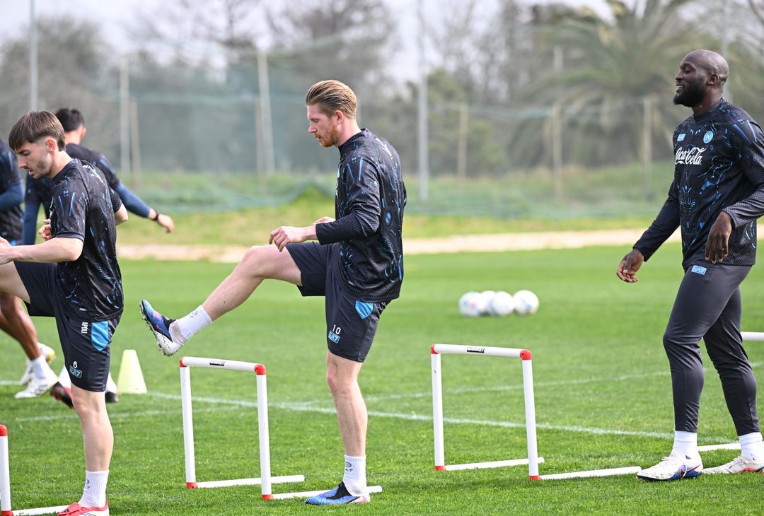 Le immagini dell'allenamento degli azzurri a Castel Volturno