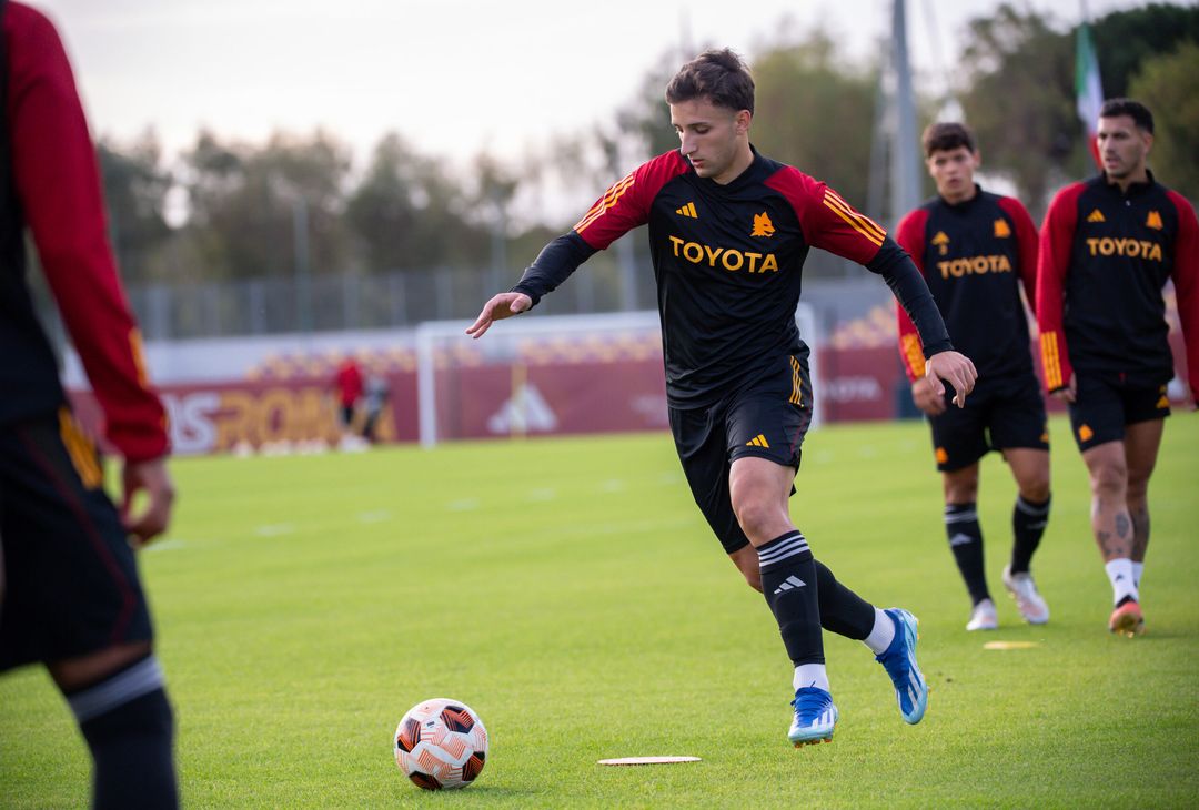 Roma, l’allenamento dopo il successo con il Lecce: nel mirino lo Slavia – FOTOGALLERY - immagine 14