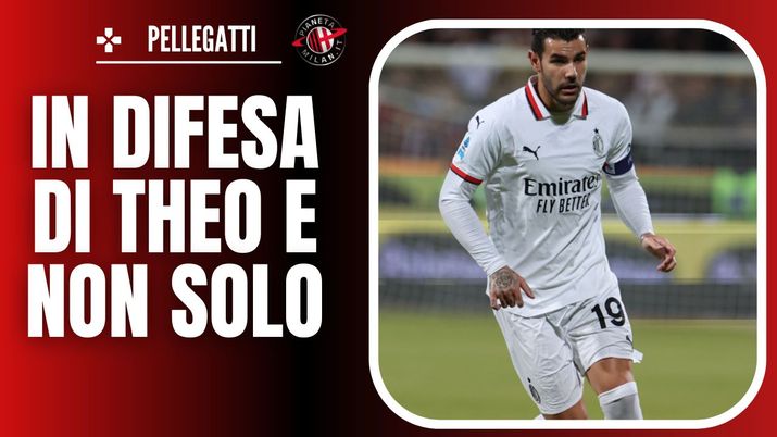 Theo Hernández (difensore AC Milan), qui durante Cagliari-Milan 3-3 (Serie A 2024-2025) | News (Getty Images) Theo Hernández AC Milan Cagliari-Milan 3-3 Serie A 2024-2025