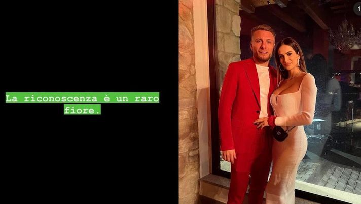 Immobile in panchina in Milan-Lazio, il messaggio enigmatico della moglie: “La riconoscenza…” - immagine 1