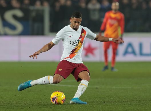 BERGAMO, ITALY - FEBRUARY 15: Bruno Peres of AS Roma in action during the Serie A match between Atalanta BC and AS Roma at Gewiss Stadium on February 15, 2020 in Bergamo, Italy. (Photo by Emilio Andreoli/Getty Images)