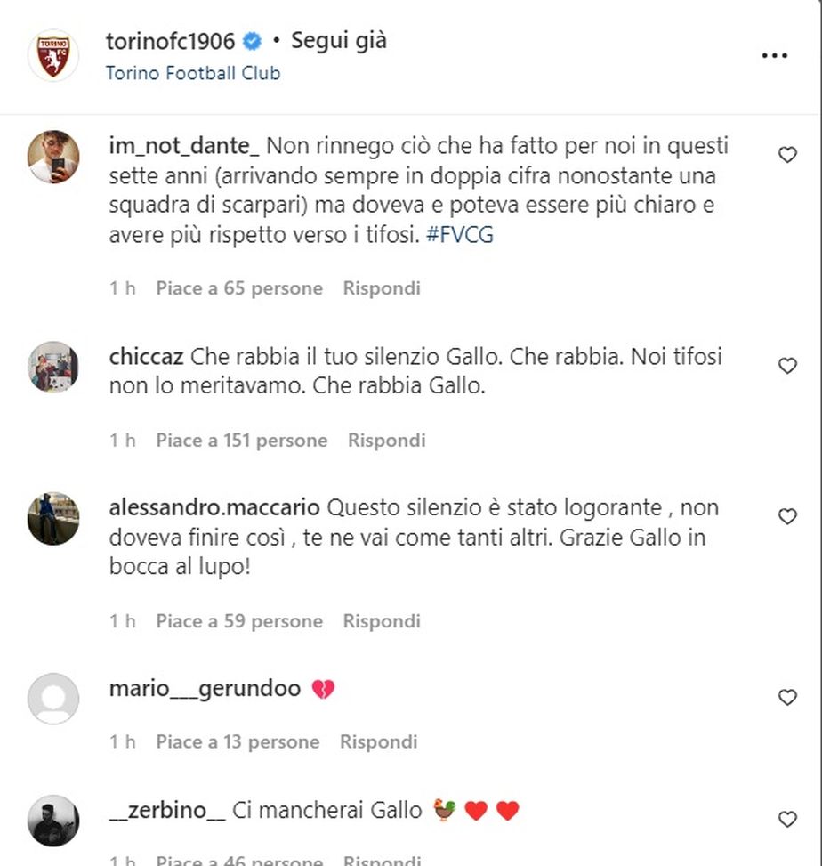 Belotti, le reazioni dei tifosi: “Grazie capitano, ma poteva finire meglio”- immagine 4