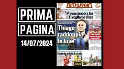 Prima pagina Tuttosport: “Thiago Motta raddoppia la Juventus”