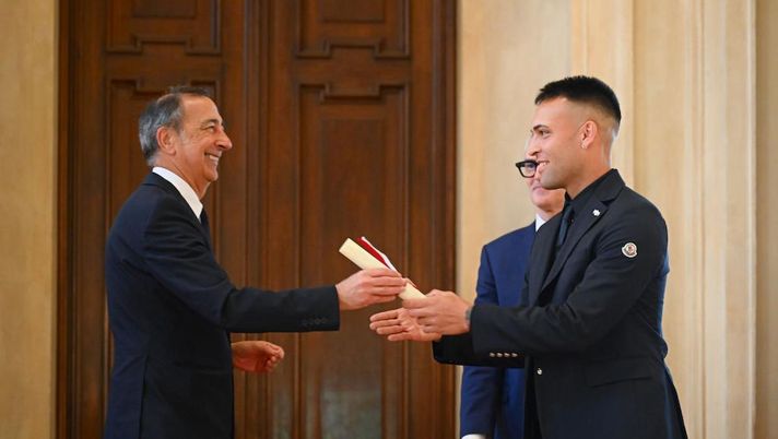 Ambrogino all’Inter, Lautaro sui social: “Grazie Milano per riconoscimento” - immagine 1