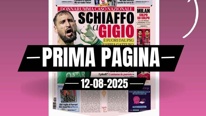 Prima pagina Gazzetta dello Sport: 'Milan, De Winter e Athekame'