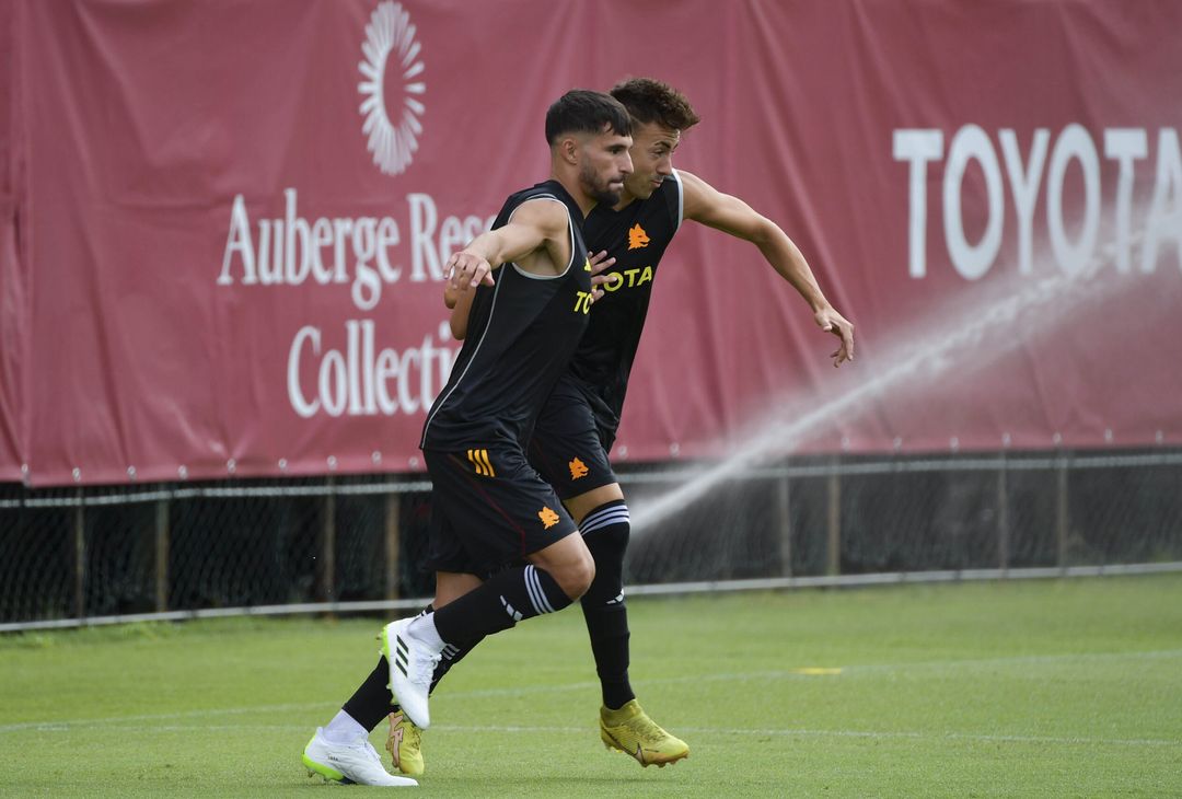 Roma, l’allenamento a Trigoria a due giorni dal big match con il Milan – FOTO GALLERY - immagine 7