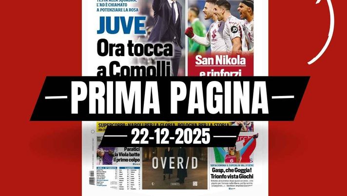 Prima pagina Tuttosport: 'Juventus, ora tocca a Comolli: l'AD deve rinforzare la rosa'