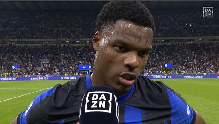 Inter-Sassuolo 1-0 all’intervallo, Dumfries: “Per fortuna abbiamo segnato, ora…” - immagine 1