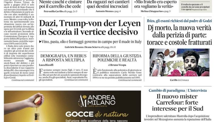 Il Napoli sui media: le prime pagine dei quotidiani di oggi- immagine 1