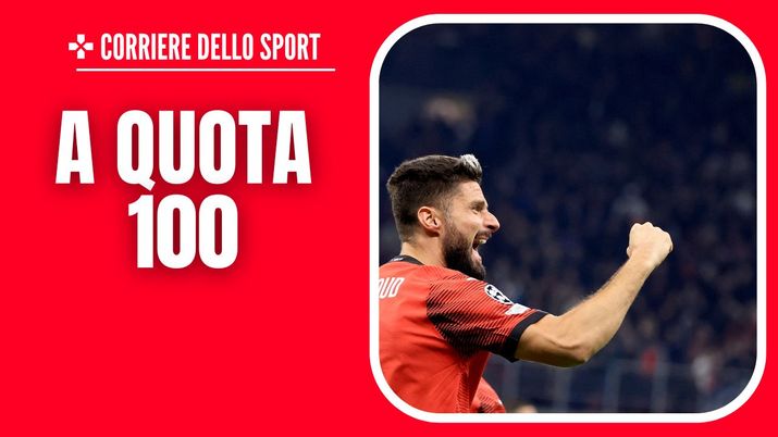 esultanza Giroud AC Milan Milan-PSG 2-1 Champions League 2023-2024