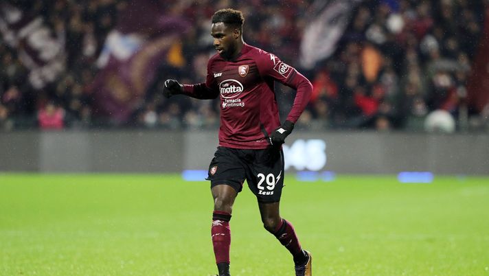 SALERNO, ITALY - JANUARY 21: Boulaye Dia of Salernitana during the Serie A match between Salernitana and SSC Napoli at Stadio Arechi on January 21, 2023 in Salerno, Italy. (Photo by Francesco Pecoraro/Getty Images) Salernitana-Cagliari