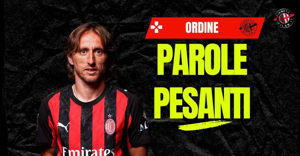 ordine modric e il suo monito al milan il manifesto calcistico 8230