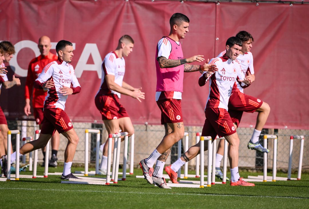 Trigoria, la rifinitura alla vigilia della gara contro l’Union SG – FOTO GALLERY - immagine 4