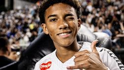 Santos, tutti e due in gol: ma il figlio di Robinho fa lezioni di tecnica…a Neymar!
