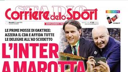 PRIMA PAGINA CORRIERE DELLO SPORT OGGI: “Roma e Napoli fanno il tifo per Gasperini”