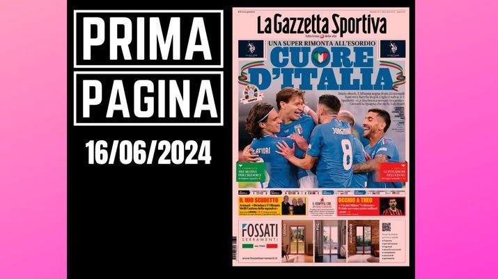 Prima pagina Gazzetta dello Sport: Occhio Theo: 'Via dal Milan? Vedremo'
