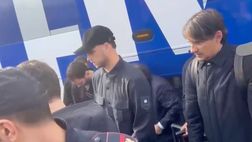 VIDEO / Inter in stazione per la partenza verso Bologna: le immagini
