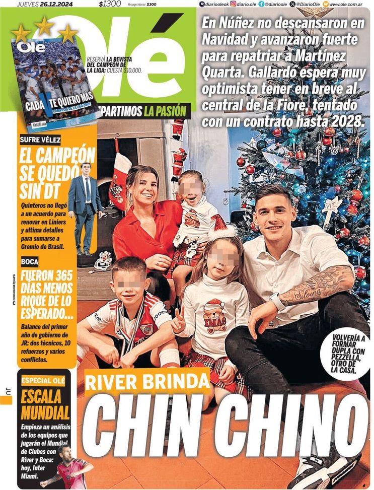 Olé su Martinez Quarta: “Il River brinda, chin Chino” - immagine 1