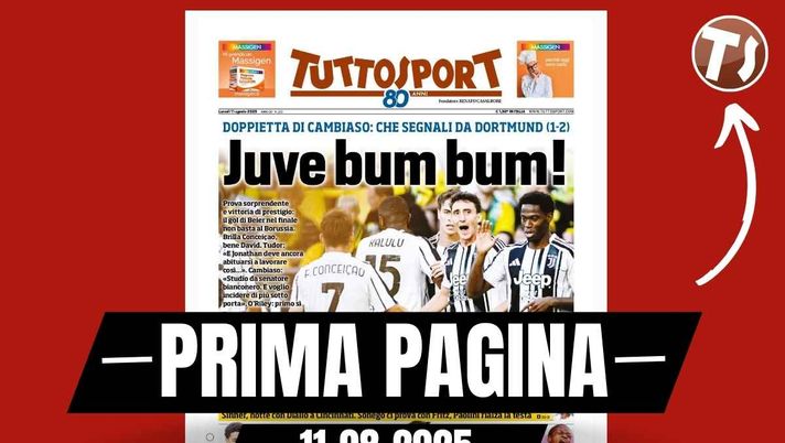 Prima pagina Tuttosport: 'Ahi, Milan! Però ecco De Winter'