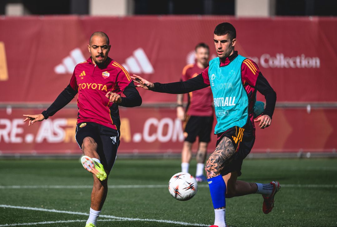 Trigoria, la rifinitura alla vigilia di Roma-Bologna – FOTO GALLERY- immagine 1