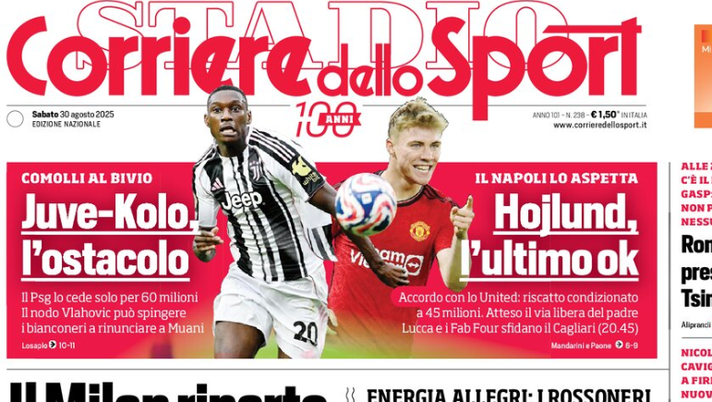 Il Napoli sui media: le prime pagine dei quotidiani di oggi- immagine 1